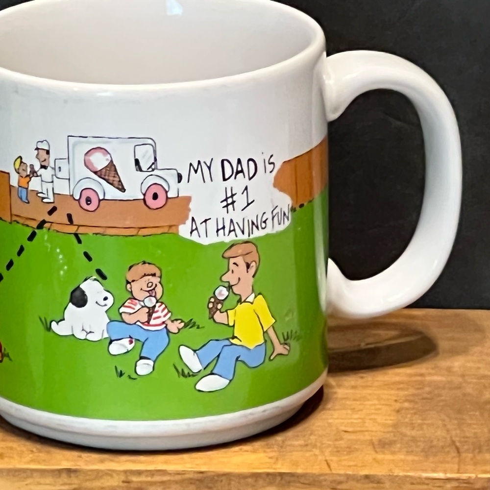 Vintage Russ coffee mug My Fathers #1 At having Fun